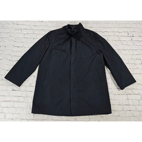 Murphy & Hartelius Uniforms Pilot Oeko-Tex Black Trench Coat MENS SIZE LARGE - Picture 1 of 13